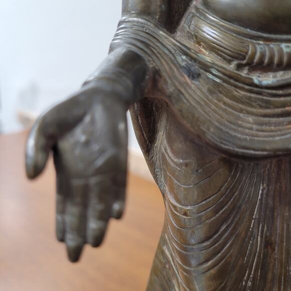 Standing bodhisattva Maitreya the future Buddha, India 19th/20th century - Picture 13 of 15